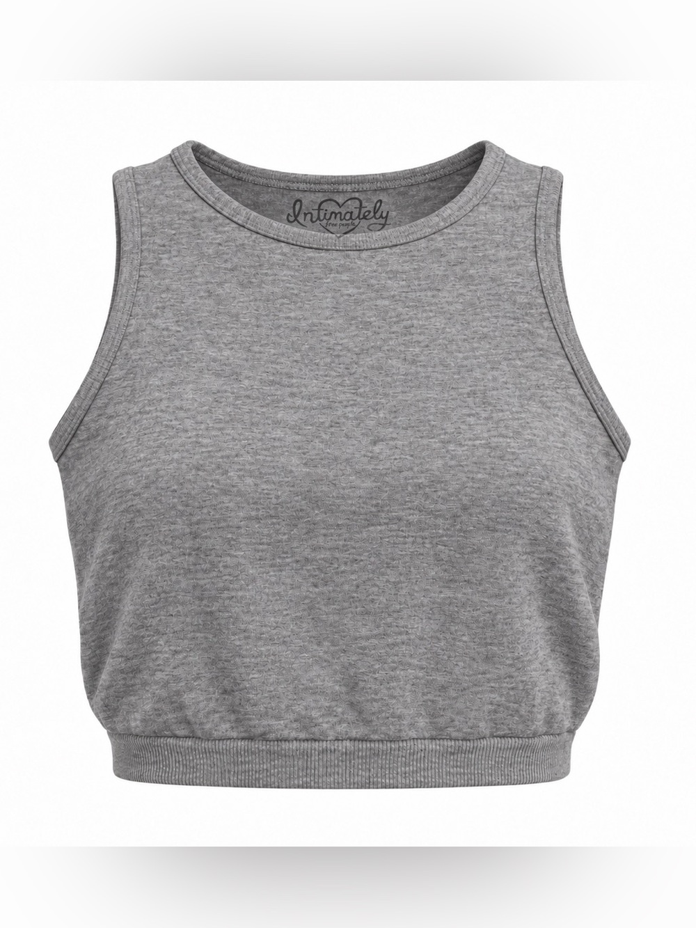 INTIMATELY FREE PEOPLE Heather gray crop top XS